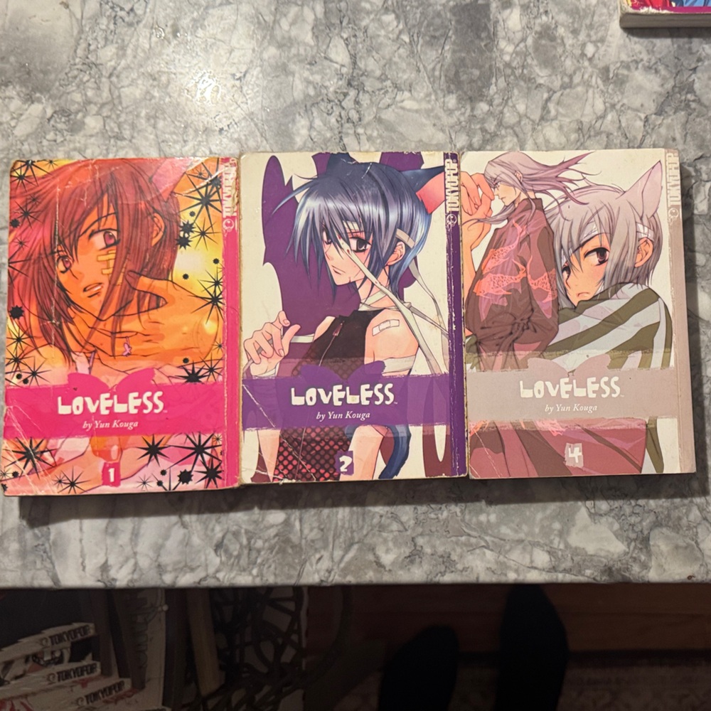 Loveless Manga Volumes 1-2-4